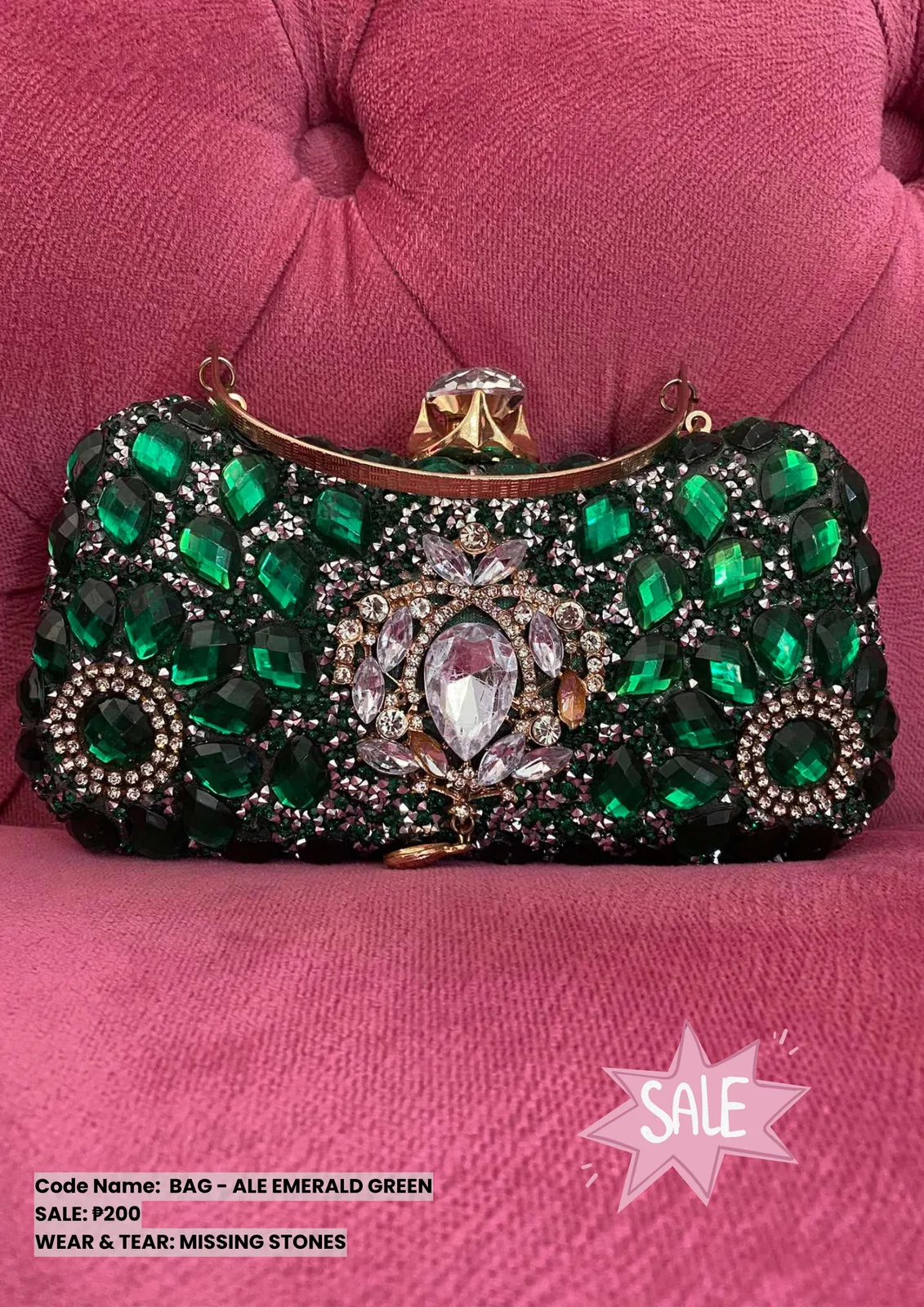 Bags: Ale Emerald Green
