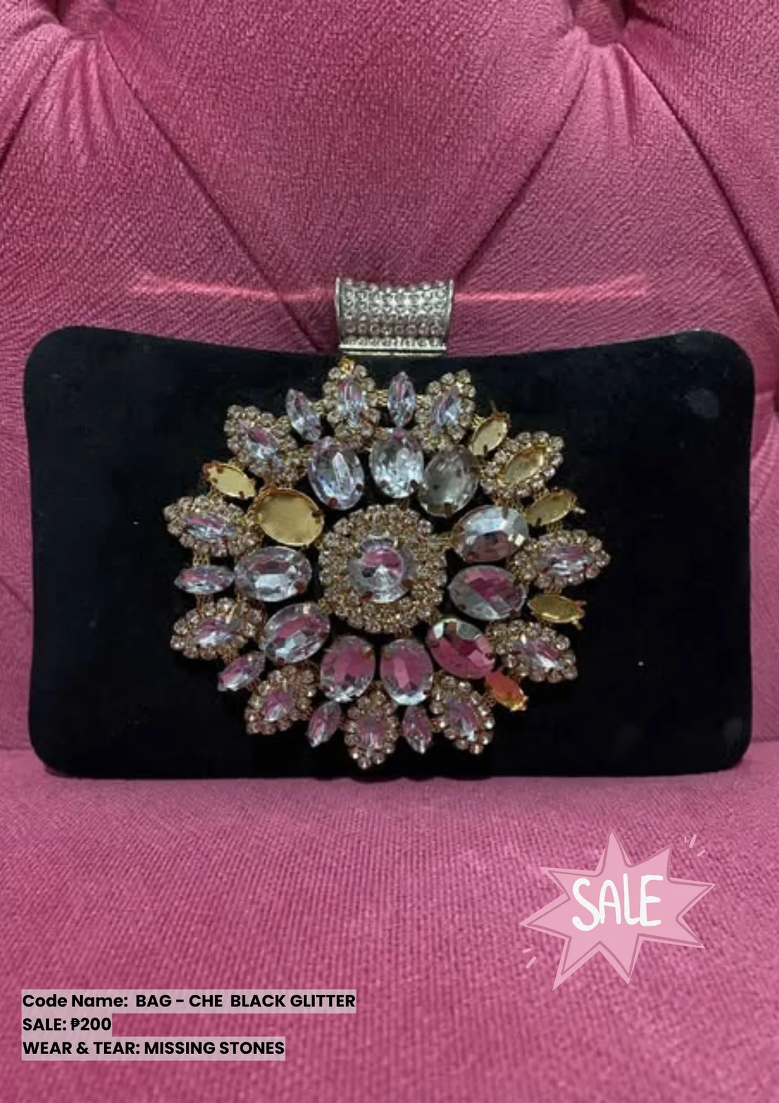 Bags: Che Black Glitter