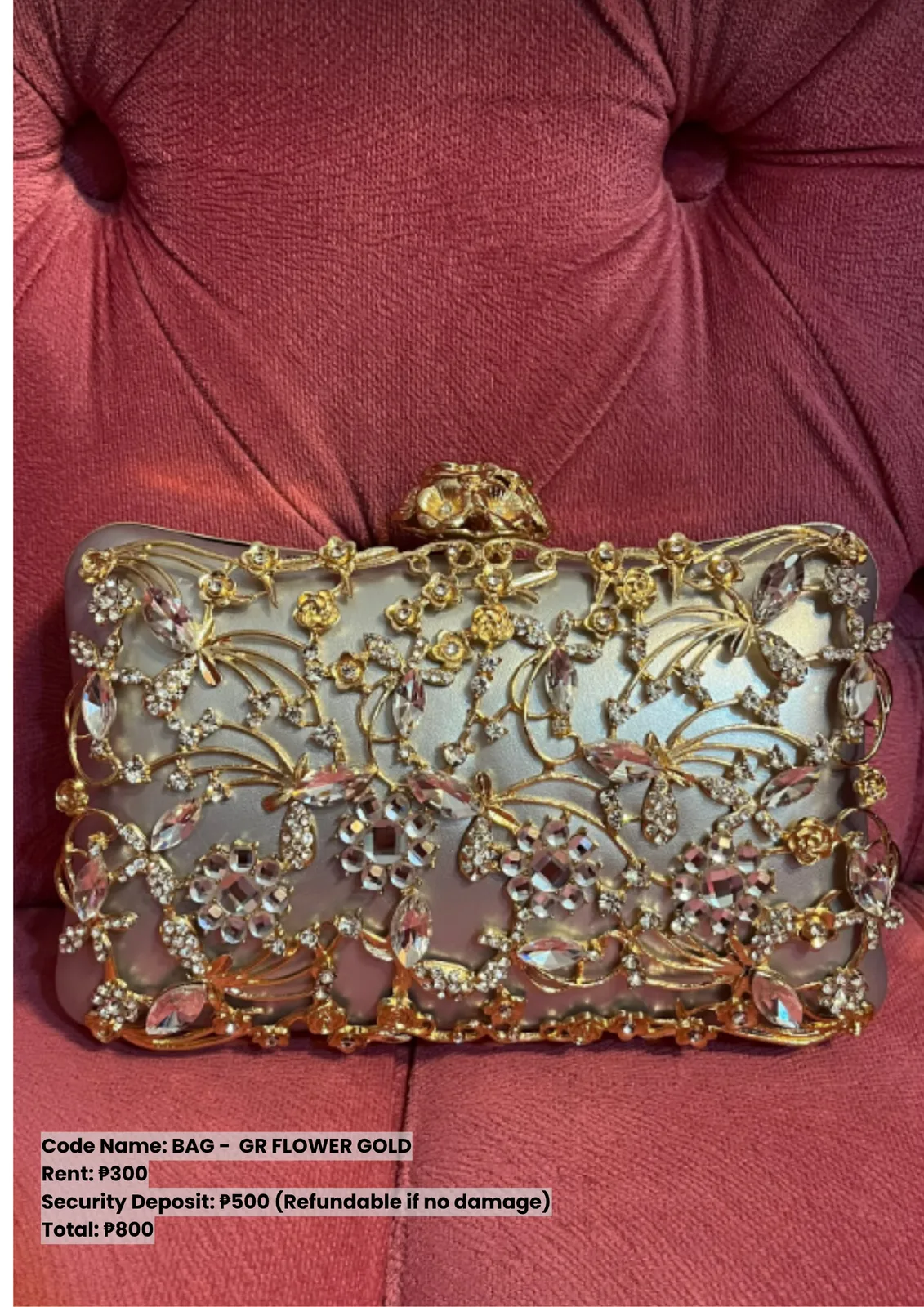 Bags: Gr Flower Gold