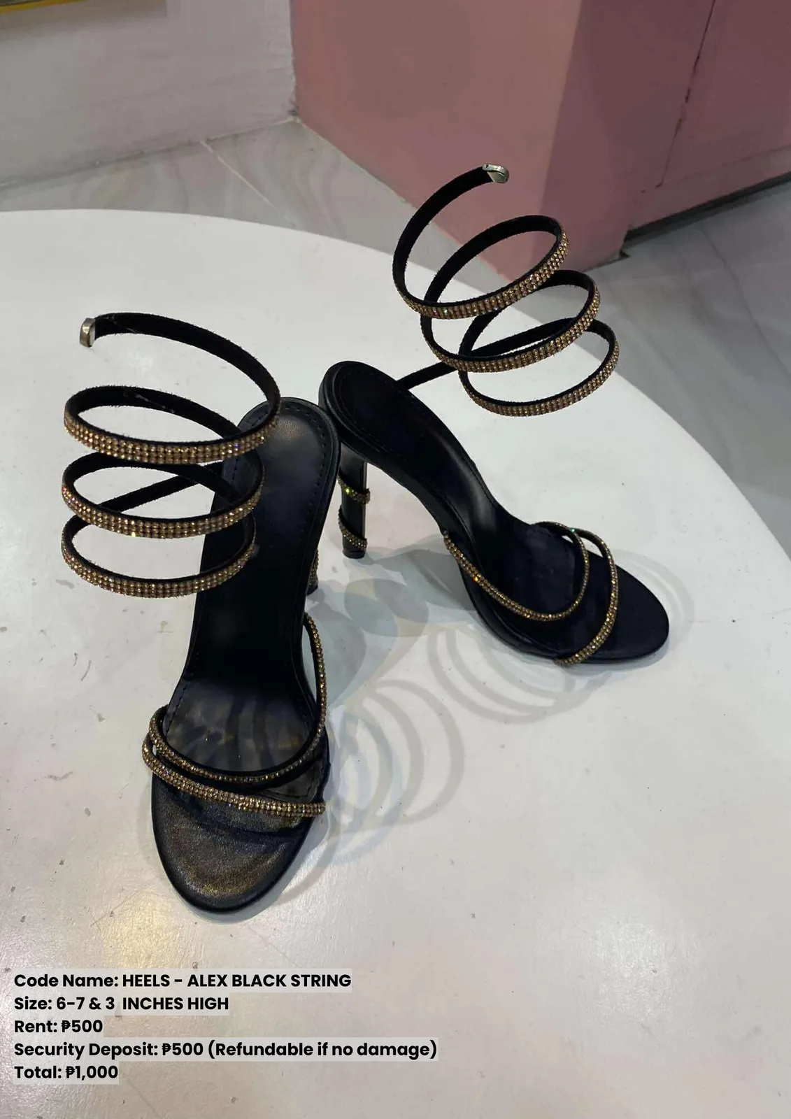 Heels: Alex Black String