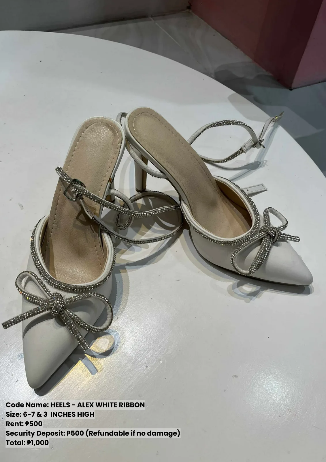 Heels: Alex White Ribbon