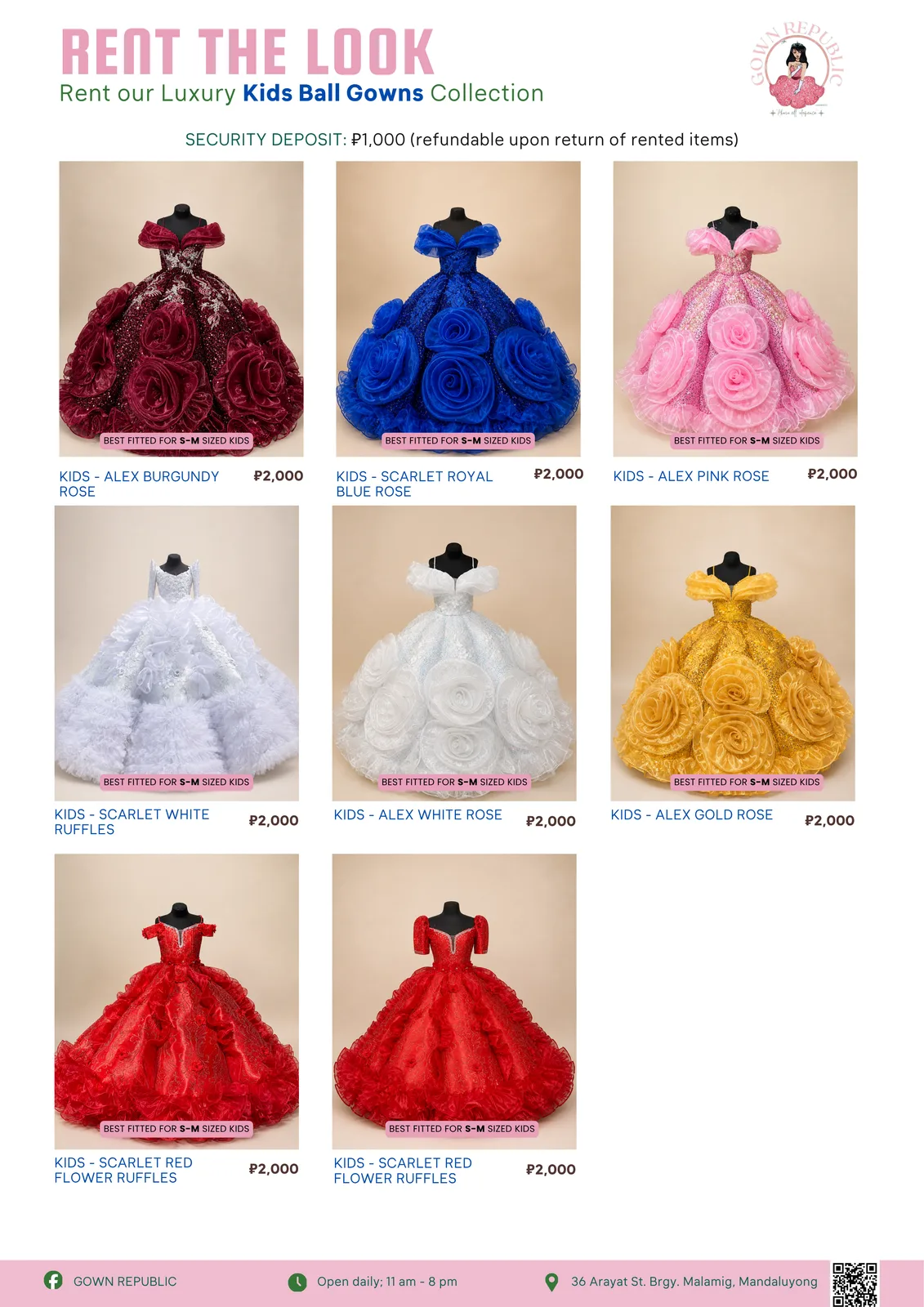 Kids Ball Gowns: a Ball Gown Gown Republic Catalogue 2 0