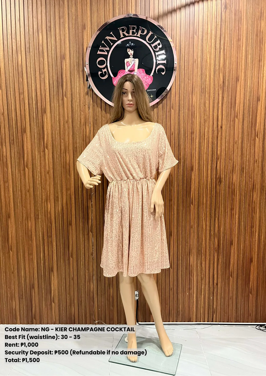 Ninang Gowns: Kier Champagne Cocktail