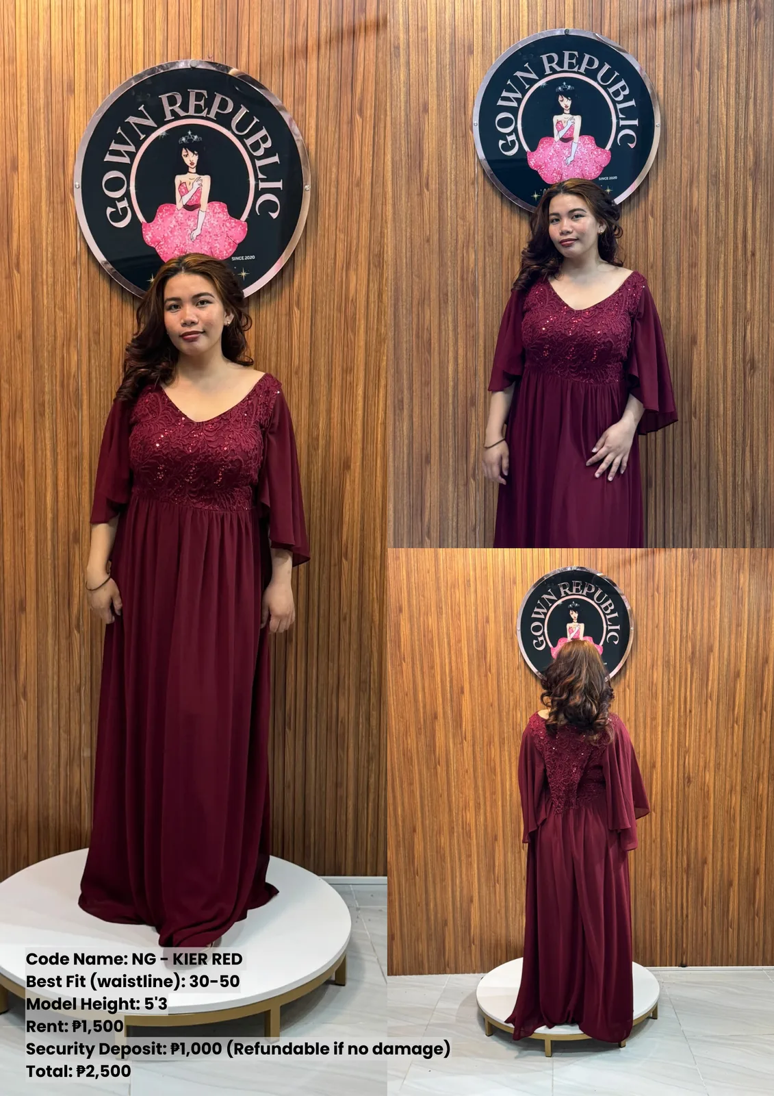 Ninang Gowns: Kier Red