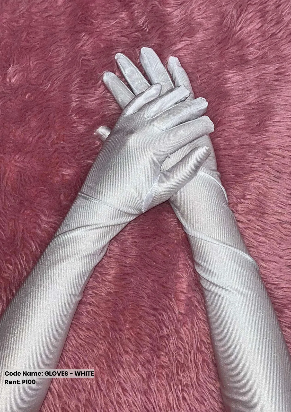 Others: Gloves White Satin