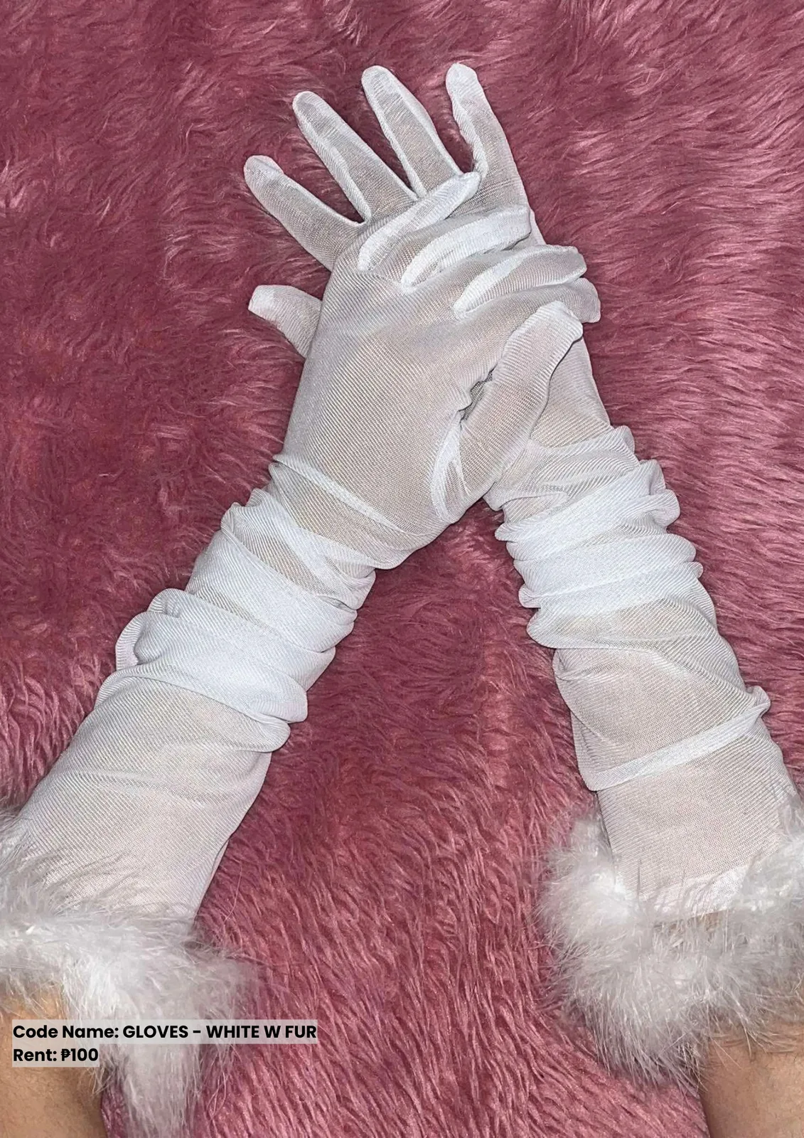 Others: Gloves White W Fur
