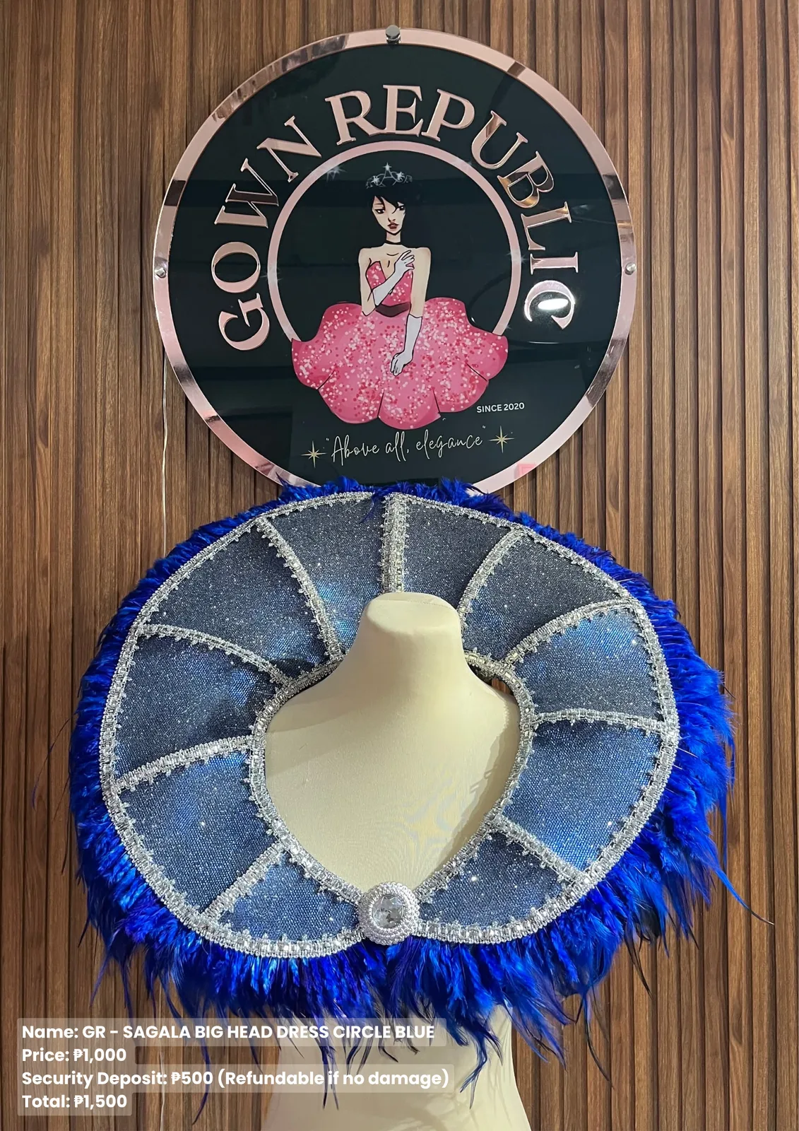 Sagala Headdresses: Circle Blue
