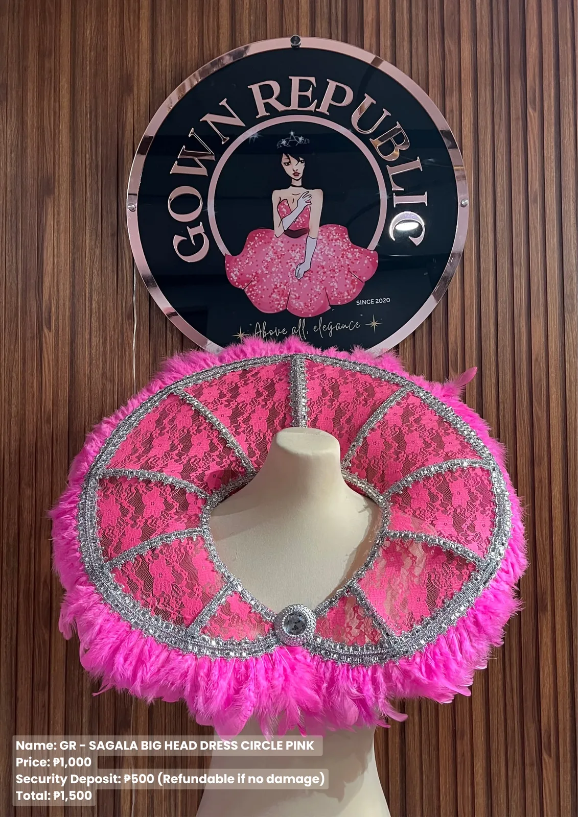 Sagala Headdresses: Circle Pink