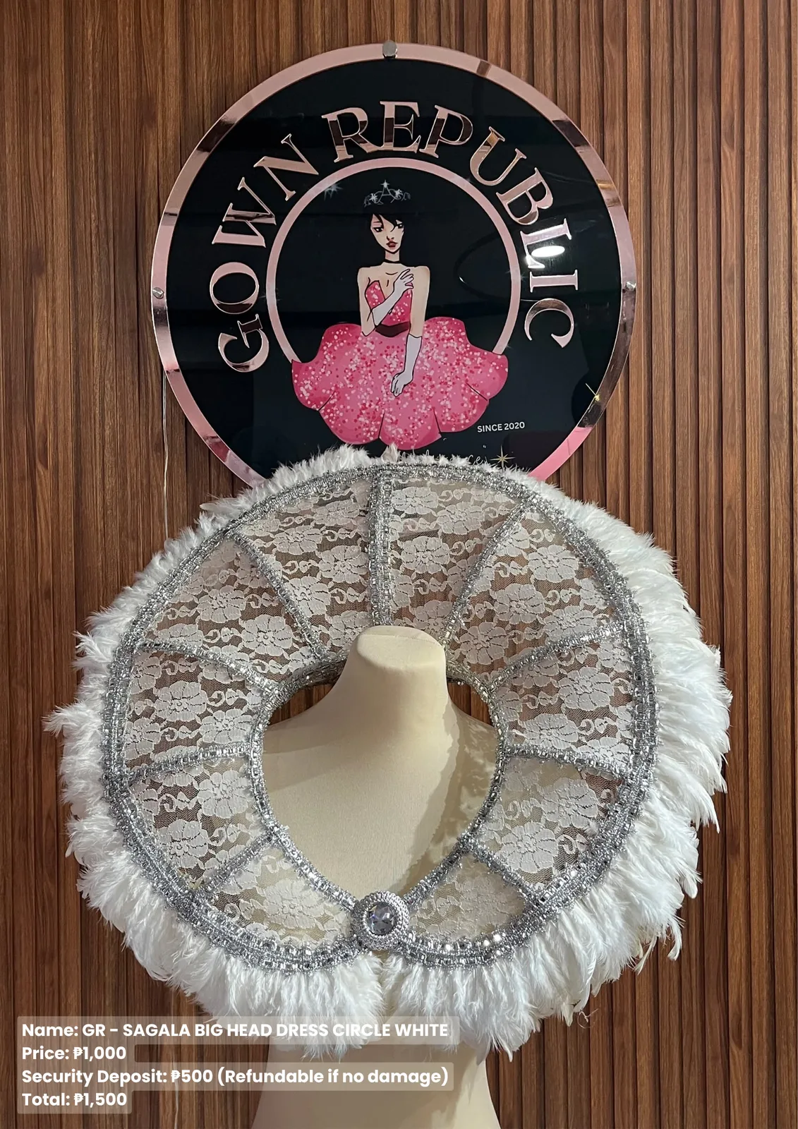 Sagala Headdresses: Circle White