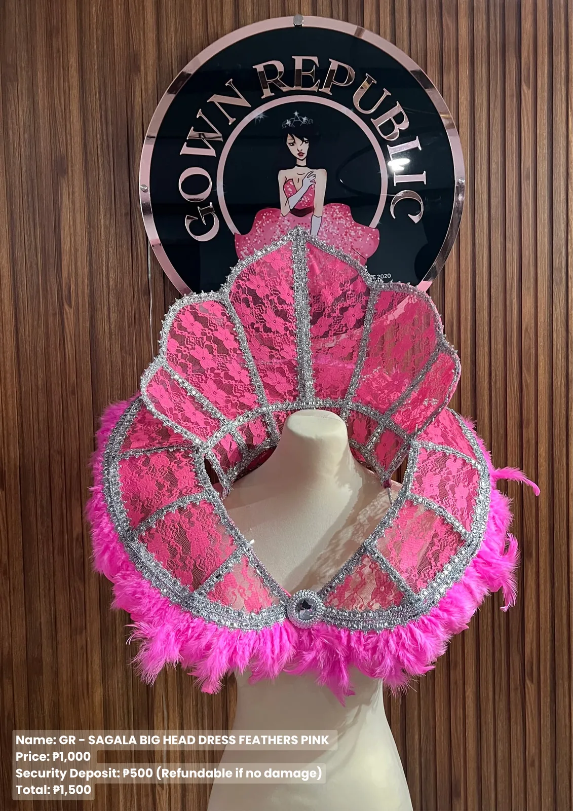 Sagala Headdresses: Feathers Pink