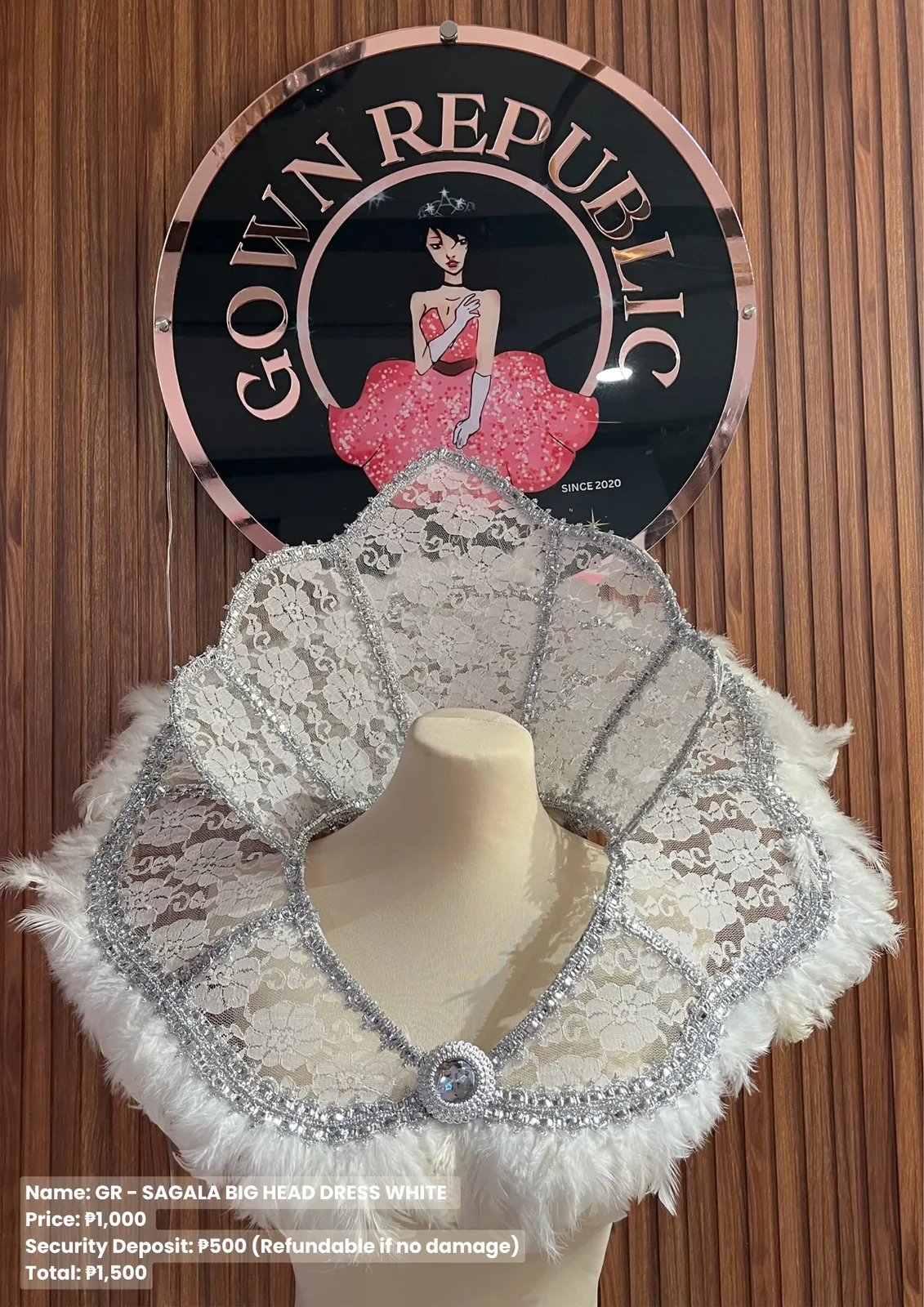Sagala Headdresses: White