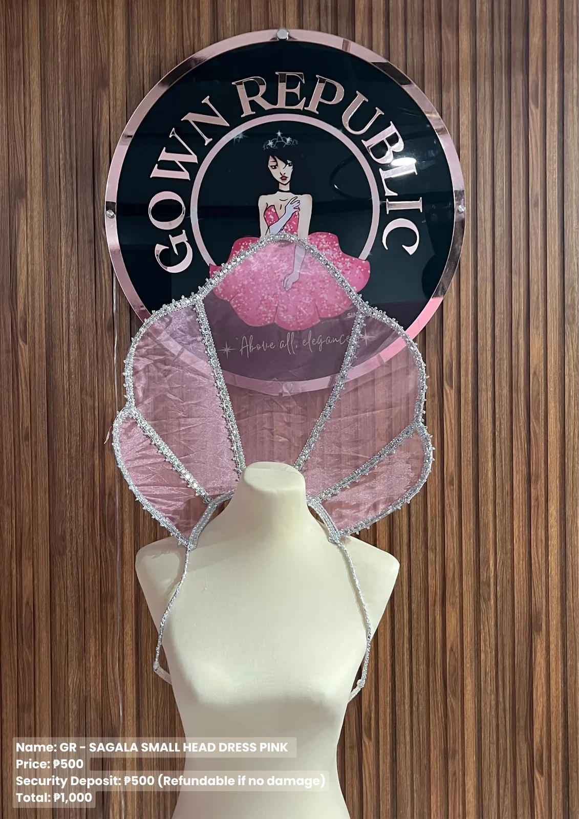 Sagala Headdresses: Gr Sagala Small Head Dress Pink