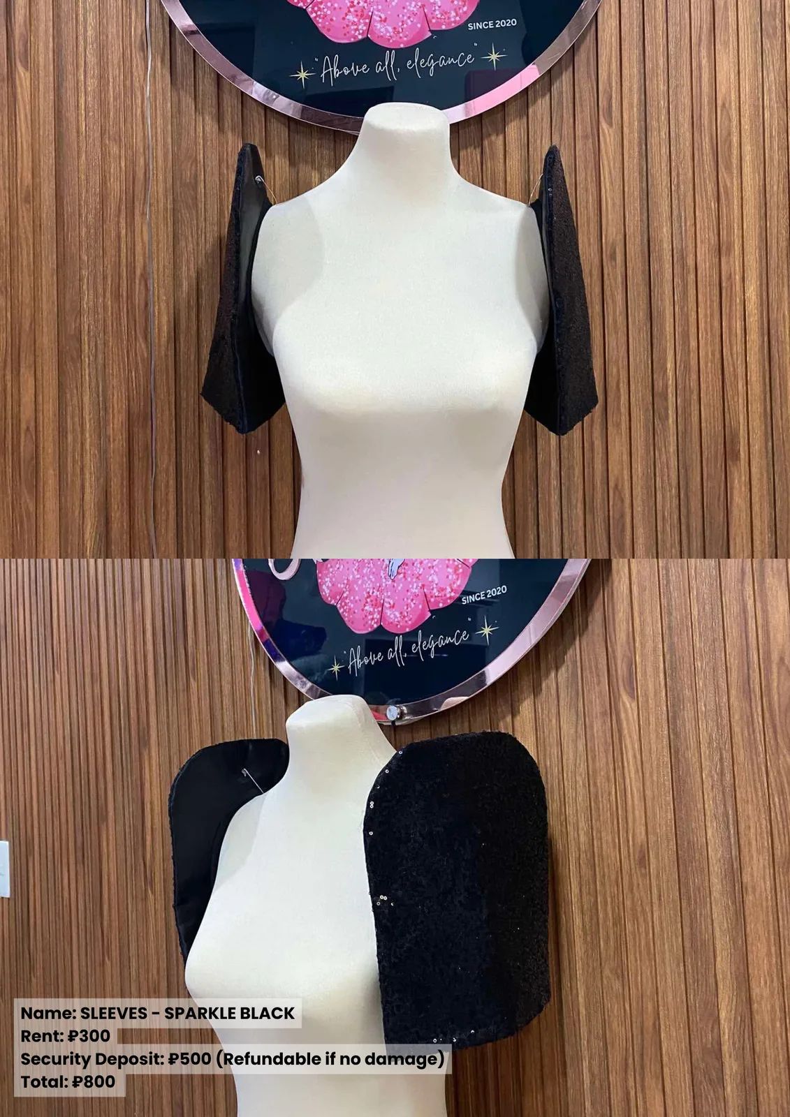 Sleeves: Sparkle Black